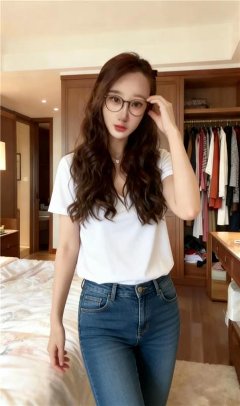 全套眼镜少妇